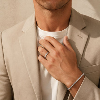 Diamant de synthèse pour homme : alliance, chevalière ou bracelet