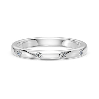 Alliance Diamants Monceau en or 18 carats sertie de diamants de laboratoire, portée comme bague de fiançailles homme
