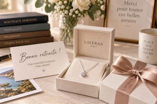 Bijou en diamant de synthèse pour un départ à la retraite - Laveran Paris