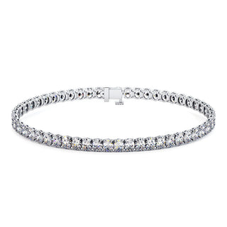 BRACELET RIVIERE DE DIAMANTS OVALES