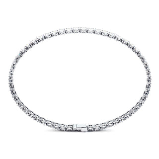 BRACELET RIVIERE DE DIAMANTS OVALES