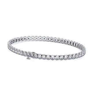 BRACELET RIVIERE DE DIAMANTS OVALES