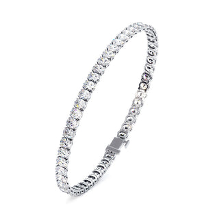 BRACELET RIVIERE DE DIAMANTS OVALES