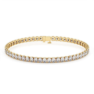 BRACELET RIVIERE DE DIAMANTS OVALES