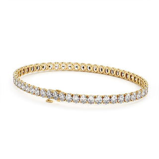 BRACELET RIVIERE DE DIAMANTS OVALES