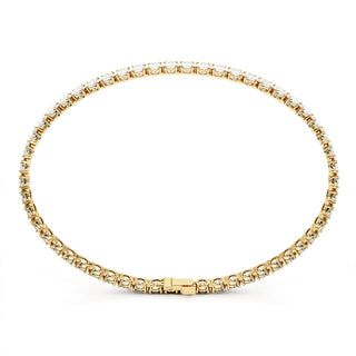BRACELET RIVIERE DE DIAMANTS OVALES
