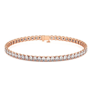 BRACELET RIVIERE DE DIAMANTS OVALES