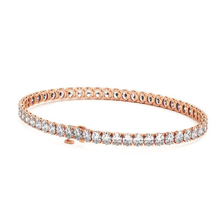 BRACELET RIVIERE DE DIAMANTS OVALES