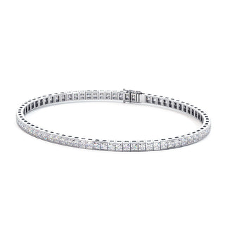 BRACELET RIVIERE DE DIAMANTS PRINCESSES