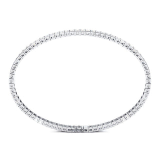 BRACELET RIVIERE DE DIAMANTS PRINCESSES