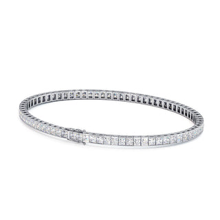 BRACELET RIVIERE DE DIAMANTS PRINCESSES