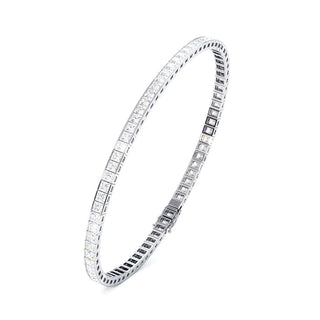 BRACELET RIVIERE DE DIAMANTS PRINCESSES