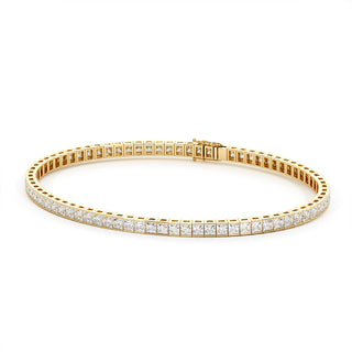 BRACELET RIVIERE DE DIAMANTS PRINCESSES