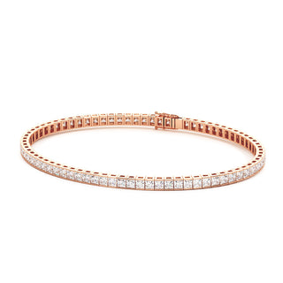 BRACELET RIVIERE DE DIAMANTS PRINCESSES