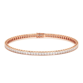BRACELET RIVIERE DE DIAMANTS PRINCESSES