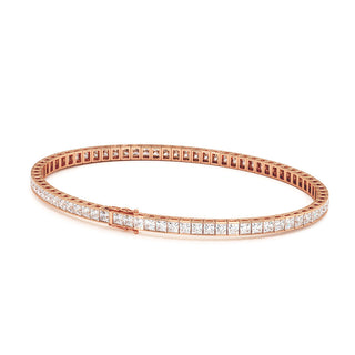 BRACELET RIVIERE DE DIAMANTS PRINCESSES
