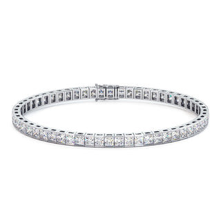 BRACELET RIVIERE DE DIAMANTS PRINCESSES