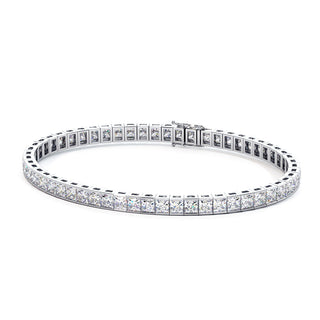 BRACELET RIVIERE DE DIAMANTS PRINCESSES