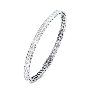 BRACELET RIVIERE DE DIAMANTS PRINCESSES