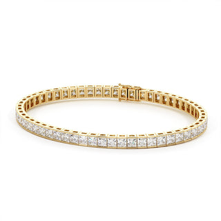 BRACELET RIVIERE DE DIAMANTS PRINCESSES
