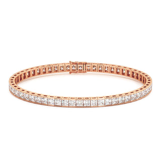 BRACELET RIVIERE DE DIAMANTS PRINCESSES