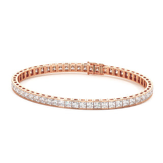 BRACELET RIVIERE DE DIAMANTS PRINCESSES