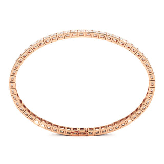BRACELET RIVIERE DE DIAMANTS PRINCESSES