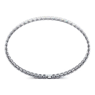BRACELET RIVIERE DE DIAMANTS TAILLES EMERAUDES