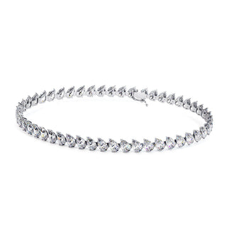 BRACELET RIVIERE DE DIAMANTS POIRES