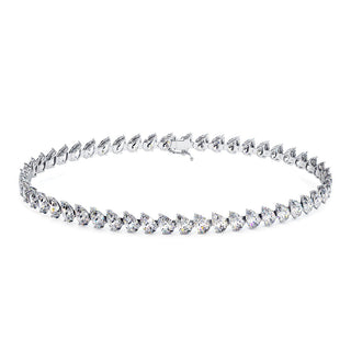 BRACELET RIVIERE DE DIAMANTS POIRES