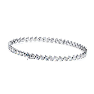BRACELET RIVIERE DE DIAMANTS POIRES