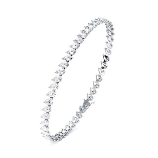 BRACELET RIVIERE DE DIAMANTS POIRES
