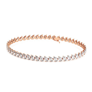 BRACELET RIVIERE DE DIAMANTS POIRES
