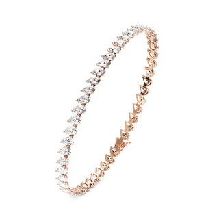BRACELET RIVIERE DE DIAMANTS POIRES