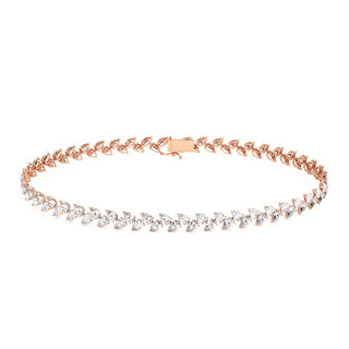 BRACELET RIVIERE DE DIAMANTS POIRES HAUTE JOAILLERIE