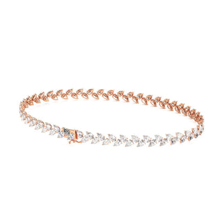 BRACELET RIVIERE DE DIAMANTS POIRES HAUTE JOAILLERIE
