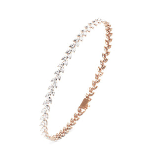 BRACELET RIVIERE DE DIAMANTS POIRES HAUTE JOAILLERIE
