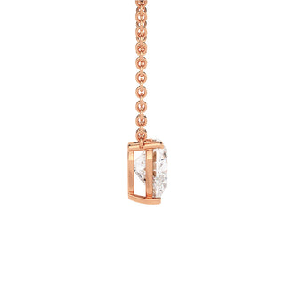 Pendentif Montaigne Cœur, diamants de laboratoire, or rose 18 carats — Maison Laveran Paris