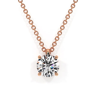Pendentif Palais Royal, diamants de laboratoire, or rose 18 carats — Maison Laveran Paris