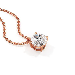 Pendentif Palais Royal, diamants de laboratoire, or rose 18 carats — Maison Laveran Paris