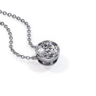 Pendentif Port Royal, diamants de laboratoire, or blanc 18 carats ou platine 950 — Maison Laveran Paris