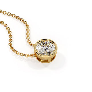 Pendentif Port Royal, diamants de laboratoire, or jaune 18 carats — Maison Laveran Paris