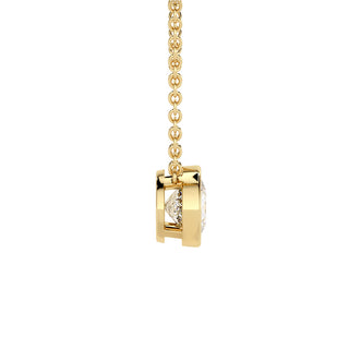 Pendentif Port Royal, diamants de laboratoire, or jaune 18 carats — Maison Laveran Paris