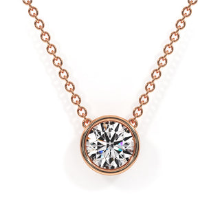 Pendentif Port Royal, diamants de laboratoire, or rose 18 carats — Maison Laveran Paris