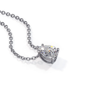 Pendentif Diamant Montaigne Poire, diamants de laboratoire, or blanc 18 carats ou platine 950 — Maison Laveran Paris