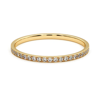 Demi-Alliance Concorde Griffes, diamants de laboratoire, or jaune 18 carats — Maison Laveran Paris