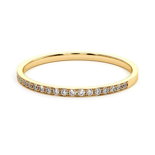 Demi-Alliance Concorde Griffes, diamants de laboratoire, or jaune 18 carats — Maison Laveran Paris