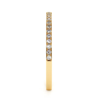 Demi-Alliance Concorde Griffes, diamants de laboratoire, or jaune 18 carats — Maison Laveran Paris