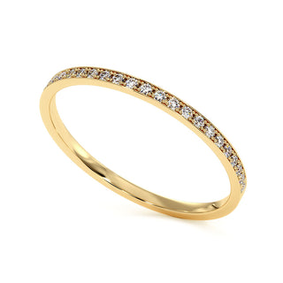 Demi-Alliance Concorde Griffes, diamants de laboratoire, or jaune 18 carats — Maison Laveran Paris