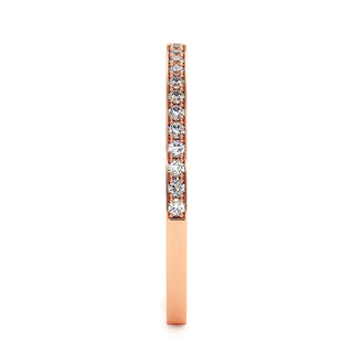 Demi-Alliance Concorde Griffes, diamants de laboratoire, or rose 18 carats — Maison Laveran Paris